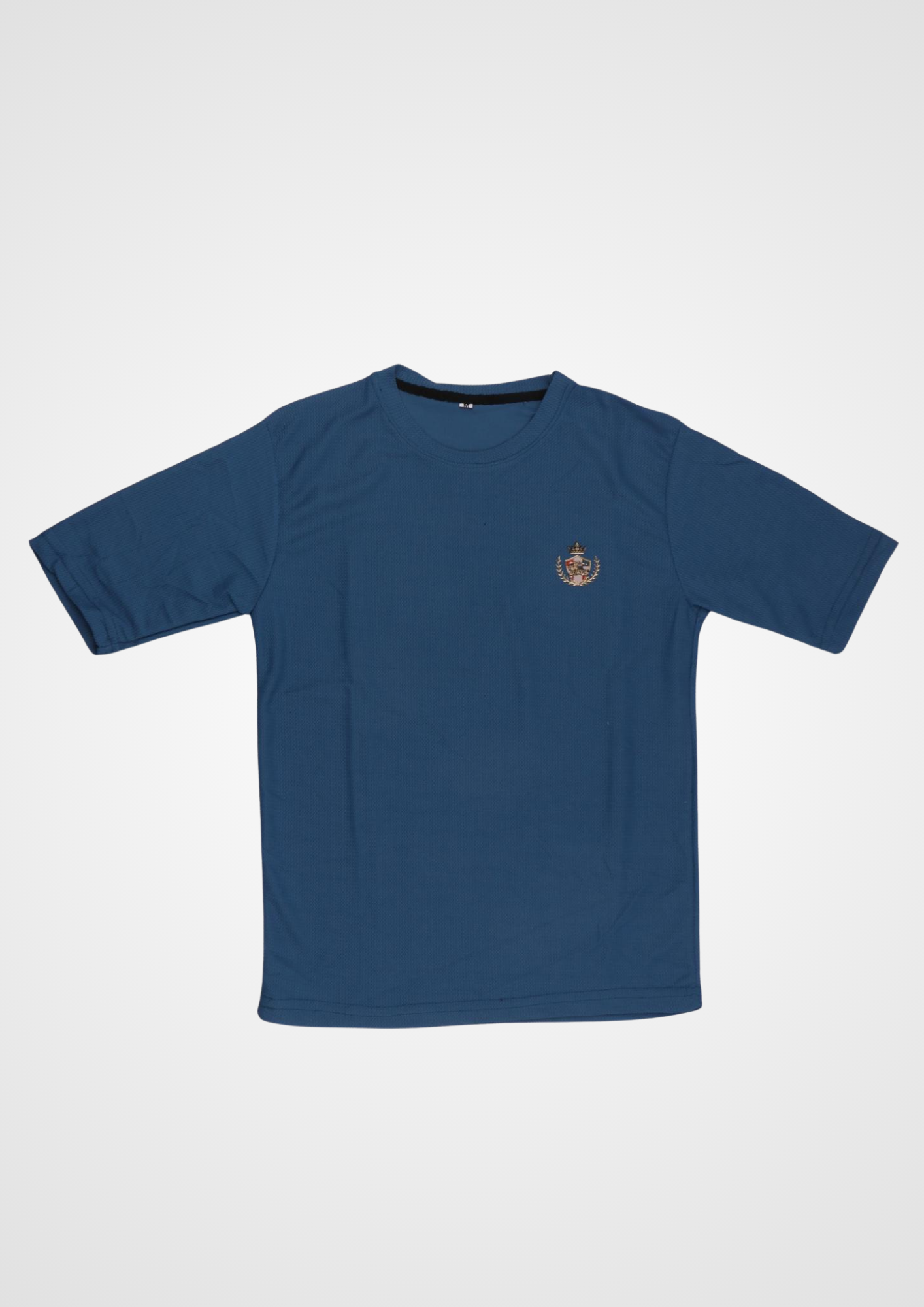 Royal Crest Blue Casual T-Shirt for Men