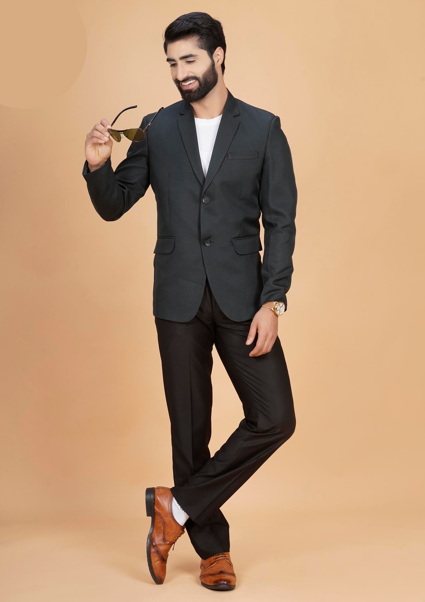 Dark Green Slim Fit Imported Blazer for Men – Style No: MBC Series