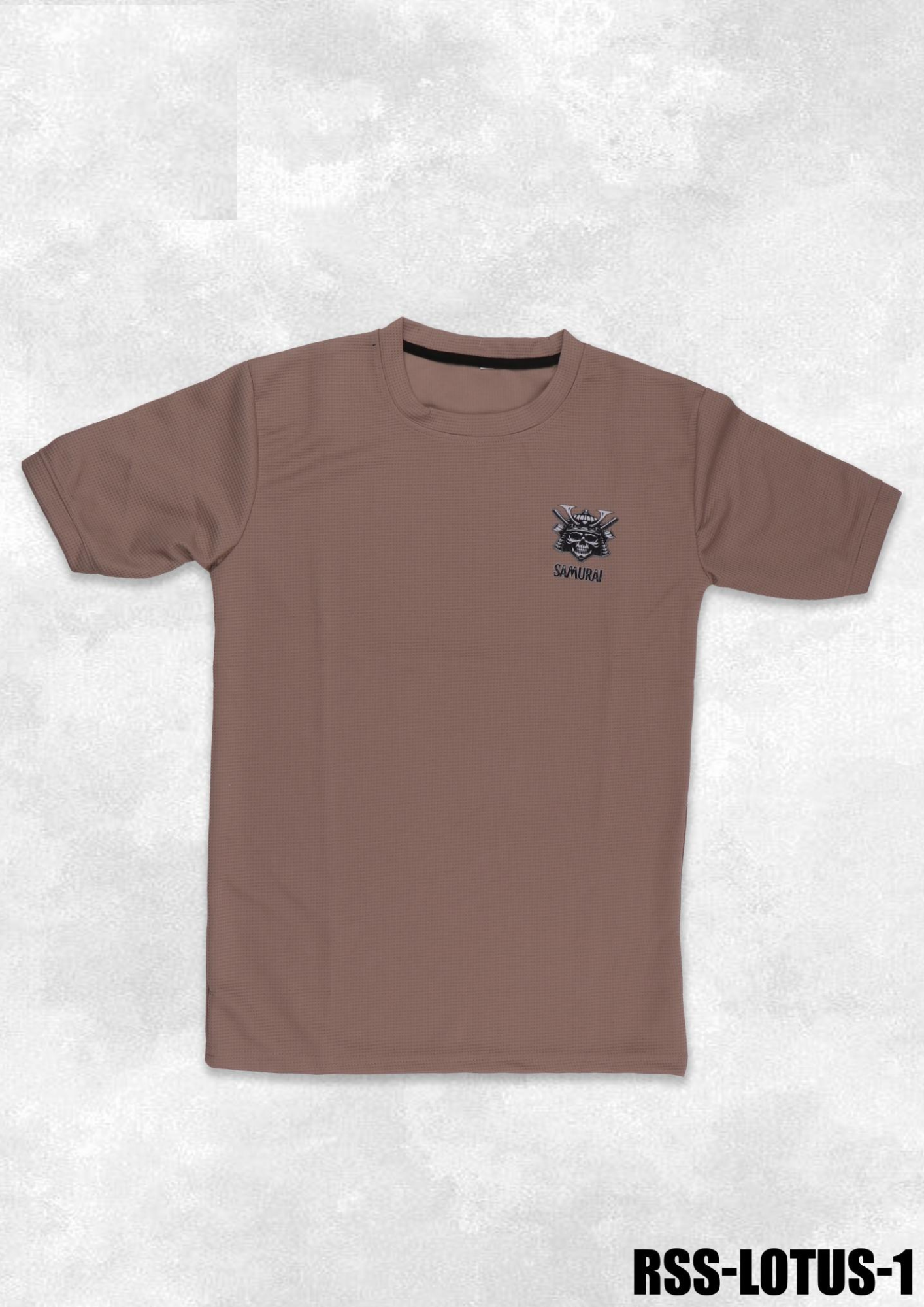 RSS-LOTUS-1 Samurai Graphic Men’s Black T-Shirt - Image 2