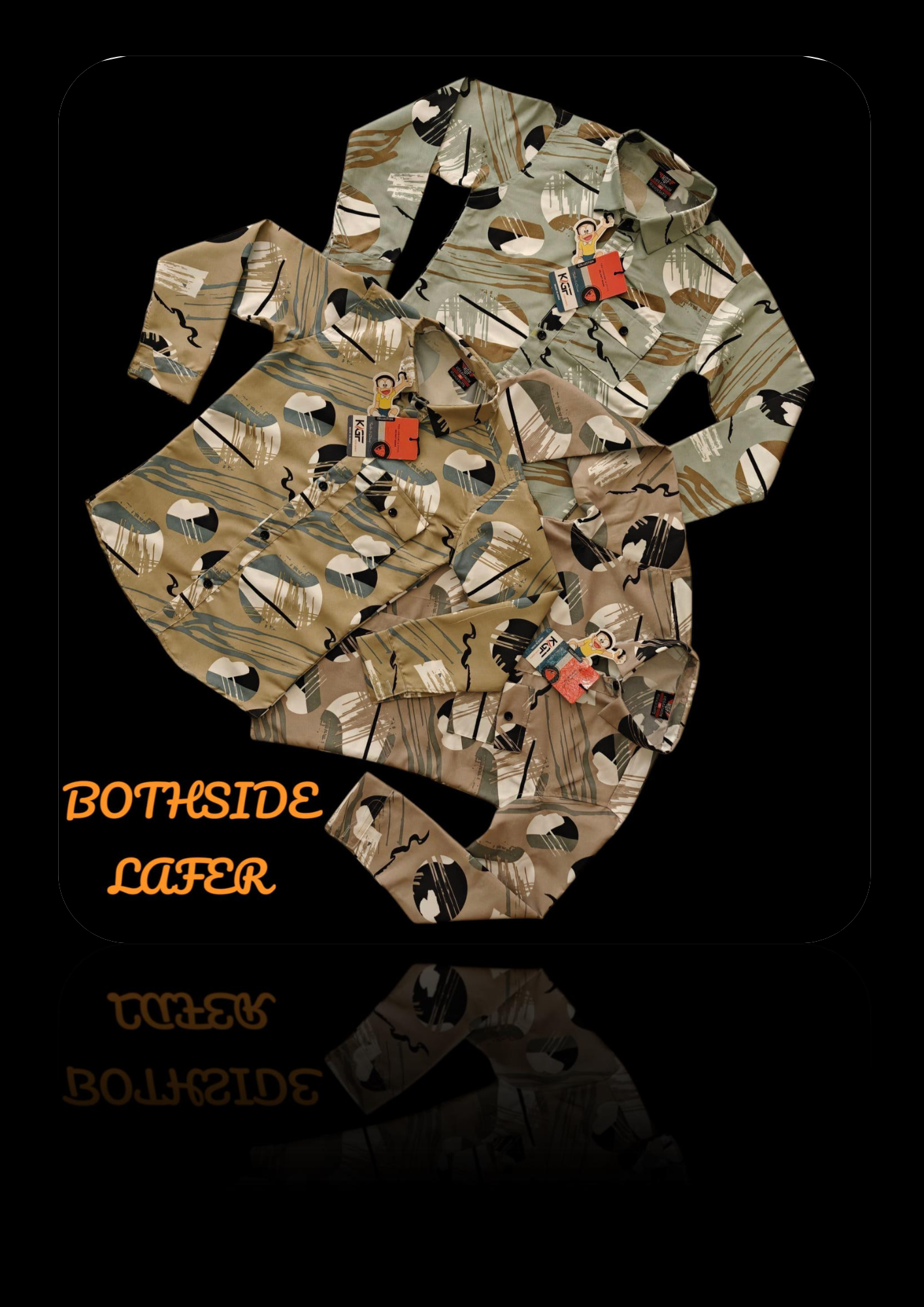 Boys' “Bothside Lafer” Full Sleeve Printed Shirt – Tribal-Inspired Smart Casuals - Image 5