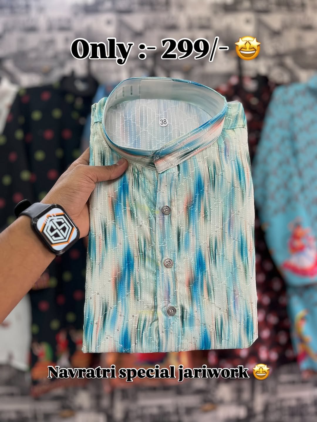 Men’s Navratri Special Kurta with Jari Work