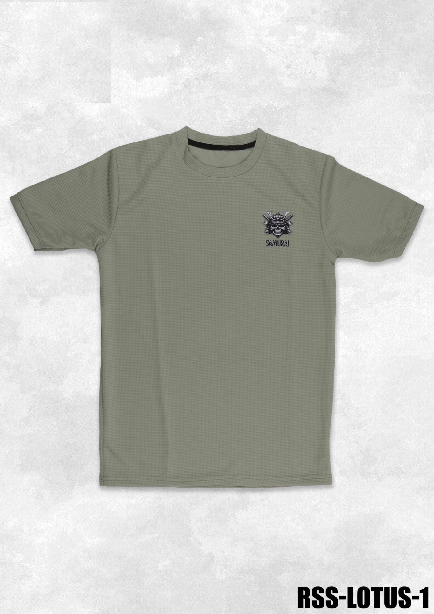 RSS-LOTUS-1 Samurai Graphic Men’s Black T-Shirt - Image 6