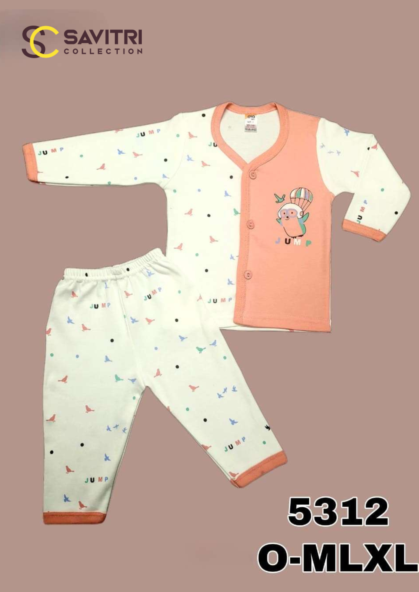 Baby Boys & Girls Cotton Night Suit Set