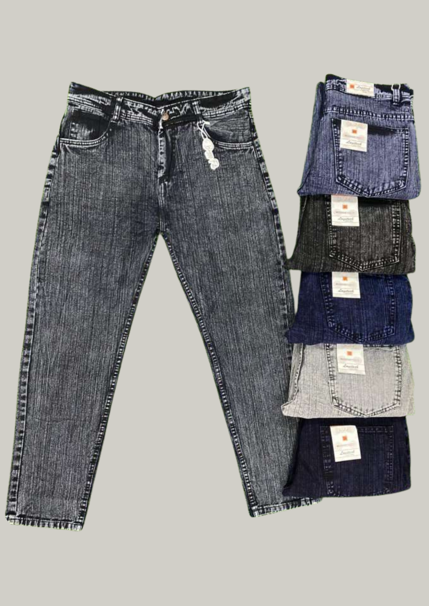 DIM-BAGGY RING PLAIN Men’s Baggy Fit Knitted Denim Jeans