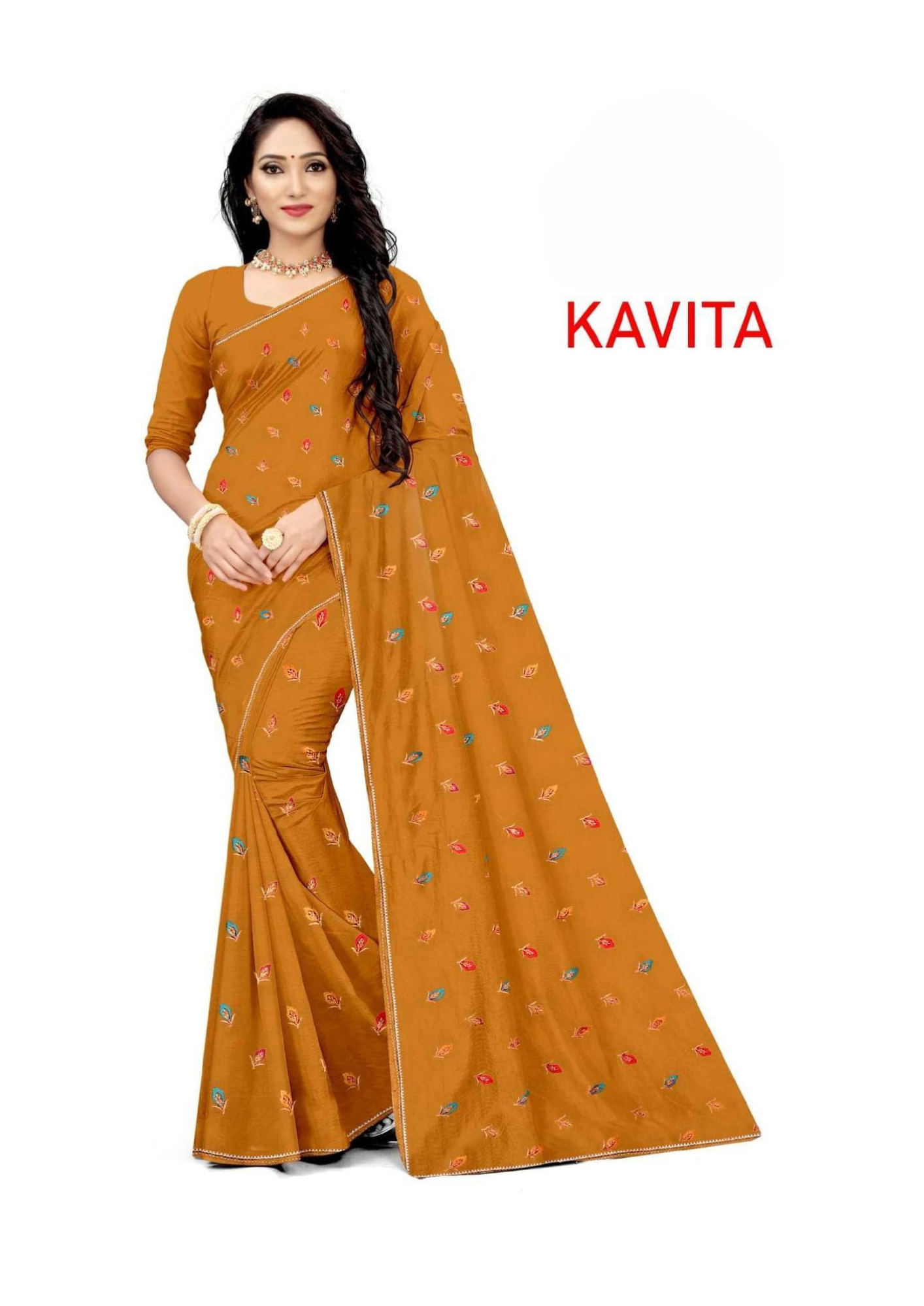 Kavita Elegant Green Multi-Butta Printed Saree - Image 2